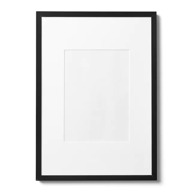 Black Photo Frame Mockup (4x6) — Blank Mockup Item